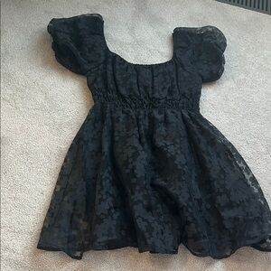 Altar'd State Black Floral Dress